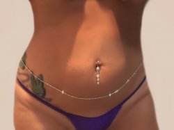 Gold gep facet smooth Miss all around Sexy Belly Chain